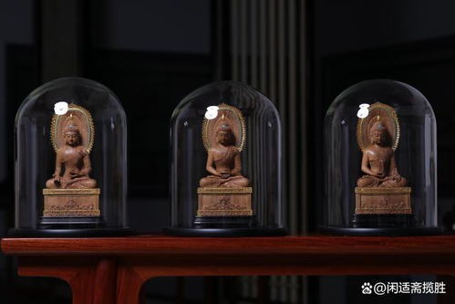 仙作精品佛像赏析,老山檀香木雕,三宝佛