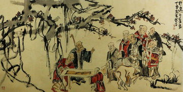 练小妮人物画 透着佛系的幽静
