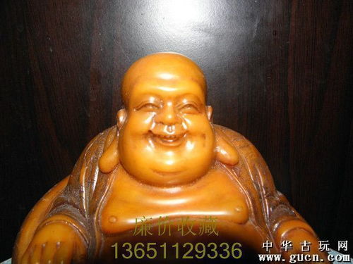 精品,寿山石精雕弥雷佛摆件,难得